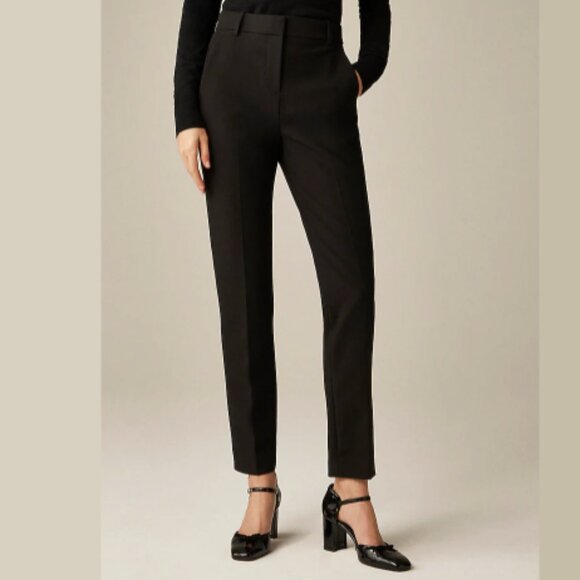 J.Crew Cameron Pant Four-Season Stretch Black Size 0 Slim Trousers - Picture 2 of 7